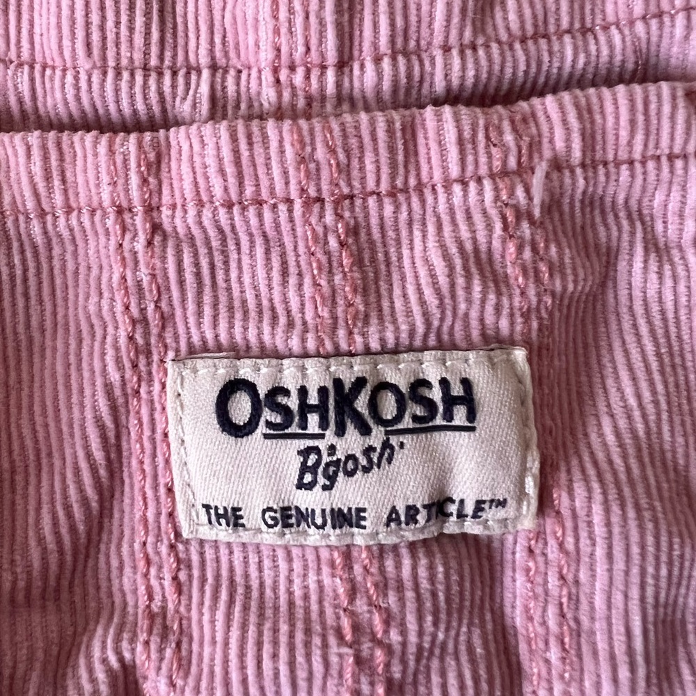 Osh Kosh corduroy pink overalls dress! - Picture 2 of 4